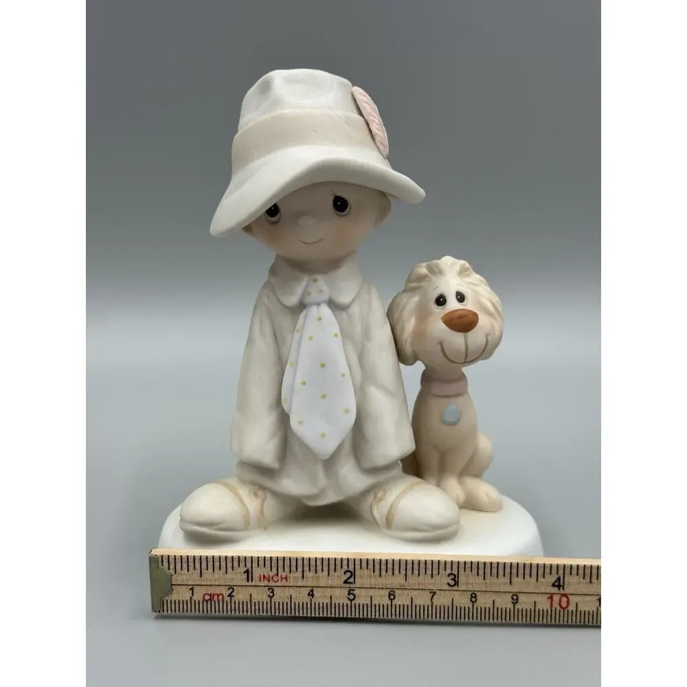 1980 Precious Moments Dress Up In Dads Duds Porcelain Figurine E-5212